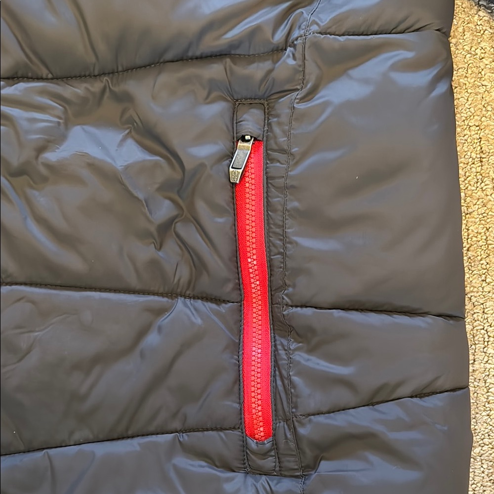 Spyder Grey and Ref Quilted Puffer Jacket with Hood - Picture 3 of 6